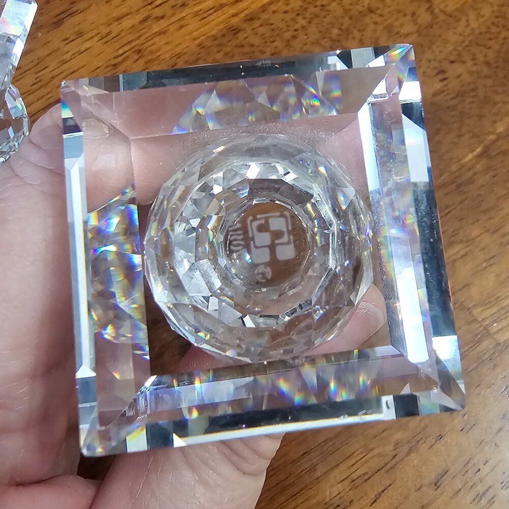 Swarovski Crystal Candle Holders - Picture 3 of 6